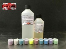 EPOXY RESIN 1kg CRYSTAL CLEAR Fast FOR Carbon fibre TABLE TOP 10 COLOURS KIT