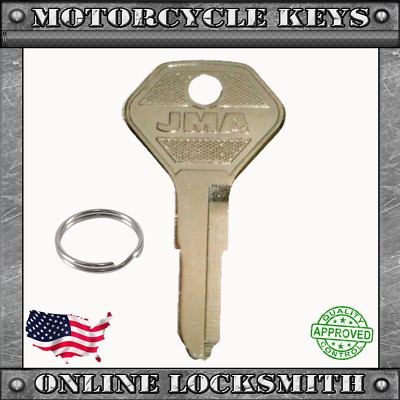 New Uncut Replacement Key For Kawasaki Motorcycles 1979+ Keyway