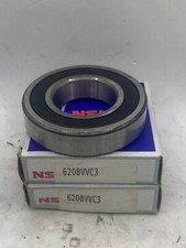 Lot Of 2 NSK BEARINGS 6208VVC3 DEEP GROOVE BALL BEARING SINGLE ROW 40MM Bore