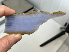 Blue Lace Agate Rough Slab for cabbing lapidary Riki Chakra healing South Africa