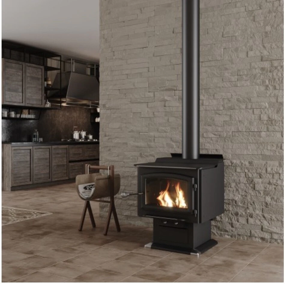 Ashley Hearth AW3200E-P Wood Stove w/blower 3200 Sq. Ft. EPA Certified |  eBay