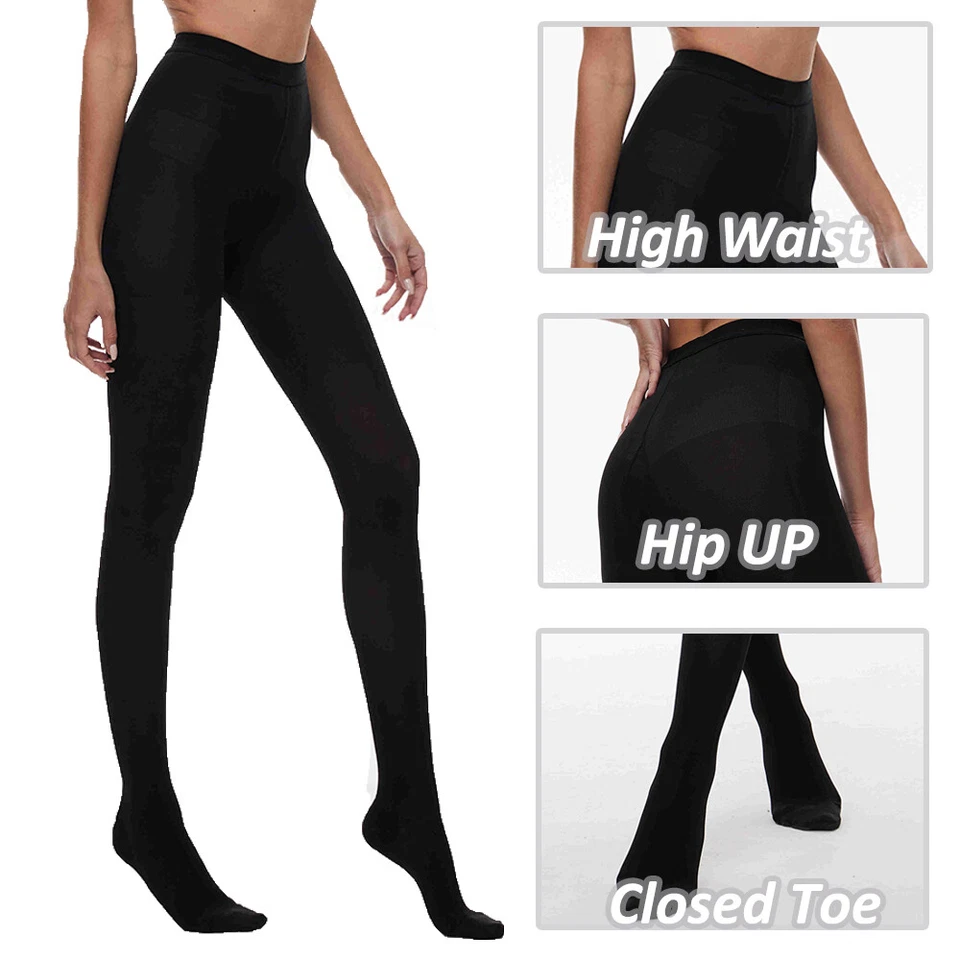 Compression Pantyhose Women 20-30mmhg Stockings Support Hose For Nurses Tights - Image 4 of 4