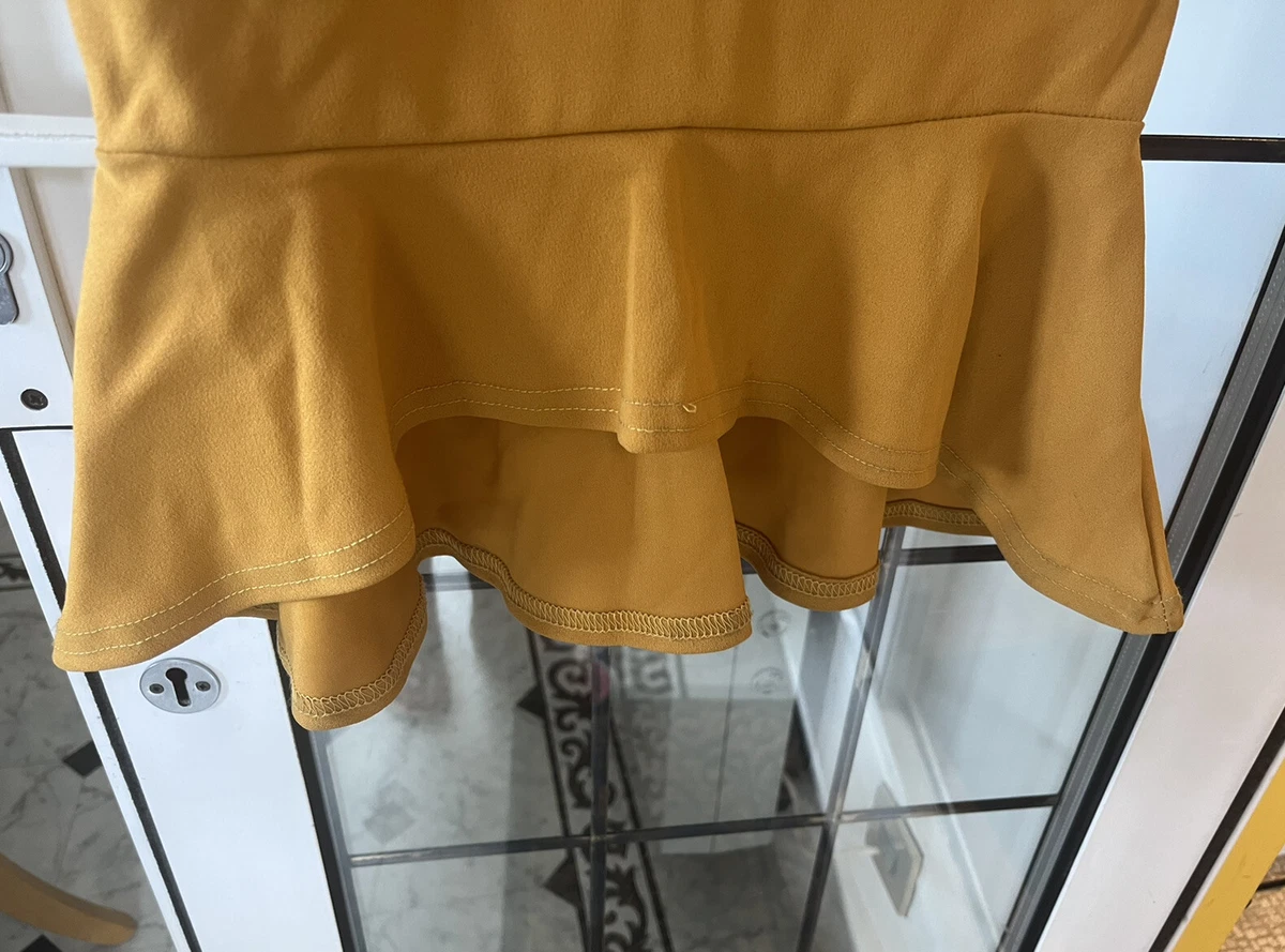 Mustard hotsell fishtail dress