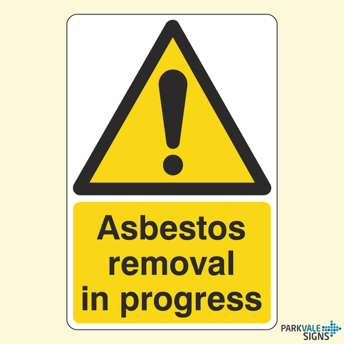 Asbestos Removal In Progress Sign - 第 1/1 張圖片