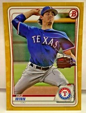 Cole Winn 2020 Bowman Prospect #BP-107 - Oversized 5x7 GOLD #'d 3/10 - RANGERS