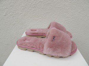 UGG PINK DAWN COZETTE SHEEPSKIN FLUFF SLIDE SLIPPERS, WOMEN US 7/ EUR 38 ~NIB 192410142842 | eBay