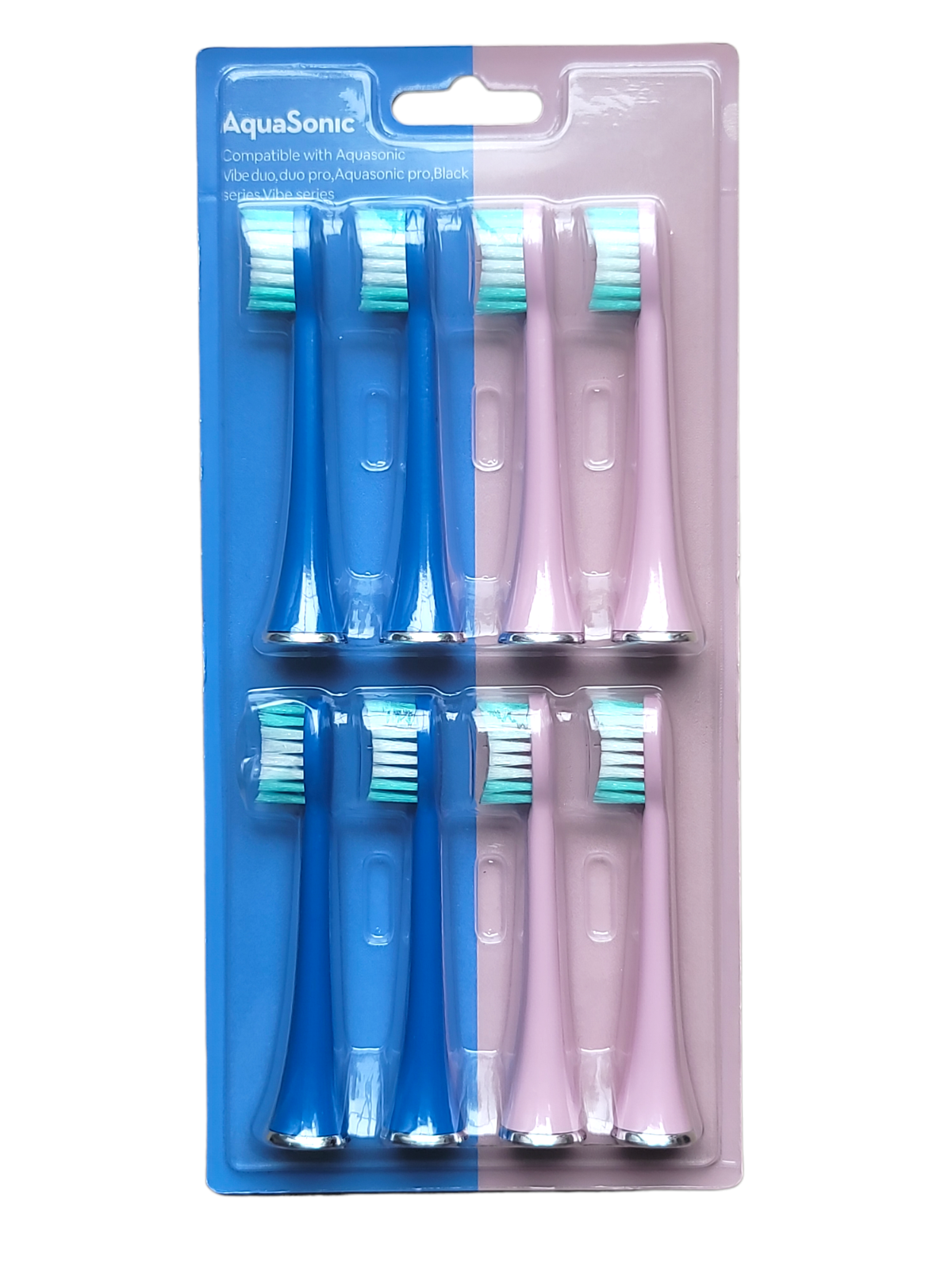 AquaSonic Replacement Brush Heads Vibe Duo Pro 8 Pack Electric Toothbrush eBay