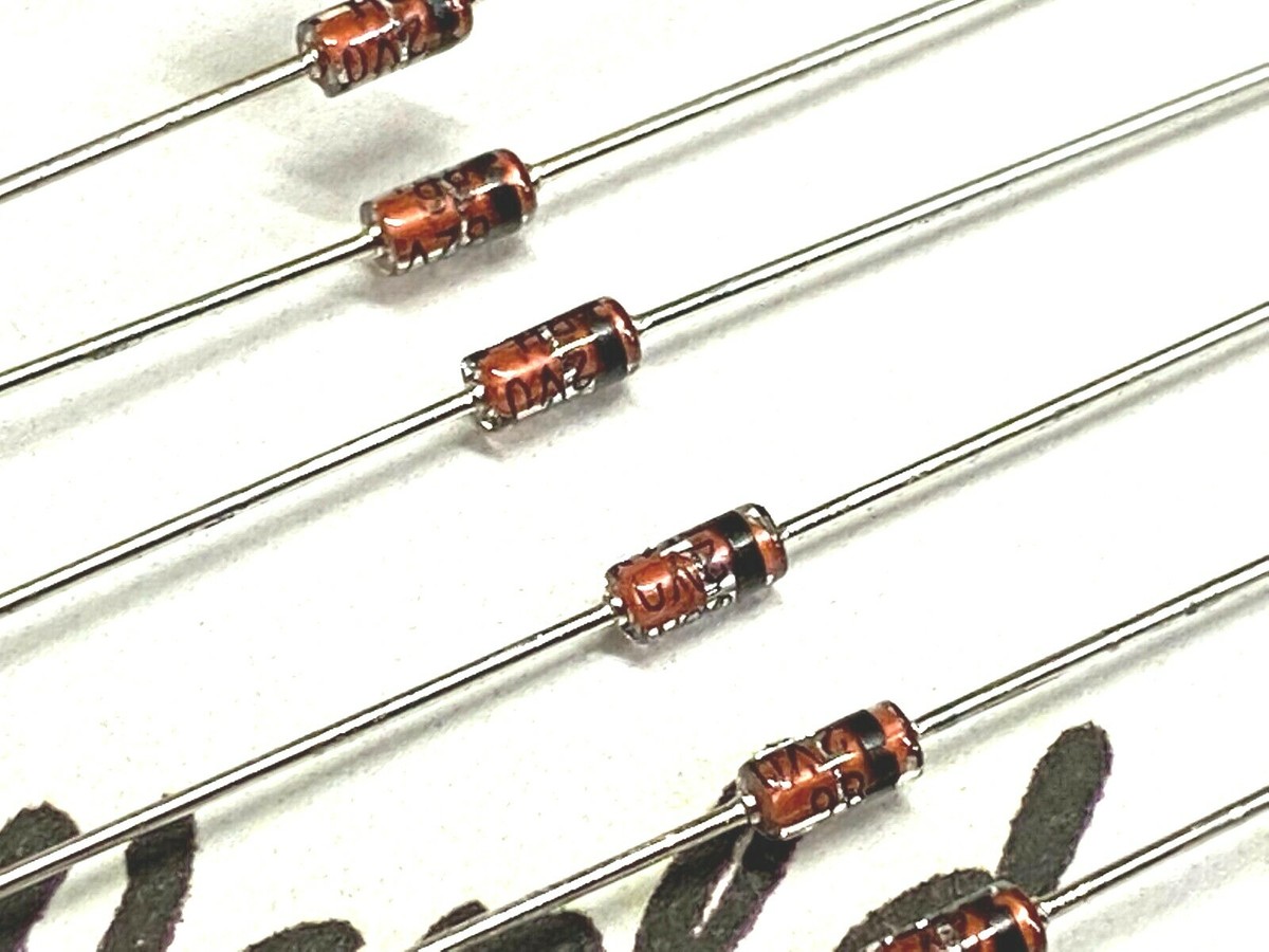 4pcs - PHILIPS BZV86-2V0 2V Axial Zener Diode - Rectifiers 4pcs - PHILIPS BZV86-2V0 2V Axial Zener Diode - Rectifiers