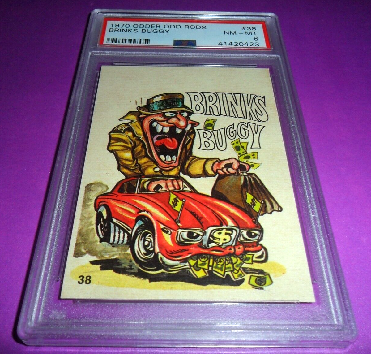1970 Donruss ODDER ODD RODS BRINKS Buggy #38 PSA 8 NM MINT | eBay