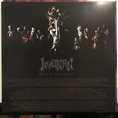 Incantation - Decimate Christendom LP 2017 Hells Headbangers HELLS