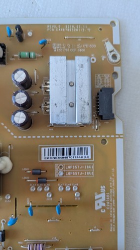 LG Puissance Alimentation Board LGP55TJ-18U1 - EAX67865201 (1.6) - Photo 3/4