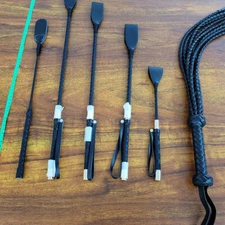 PU Leather Straight Horse Crop Spanking Flogger Torture Whip Bondage Couple Game