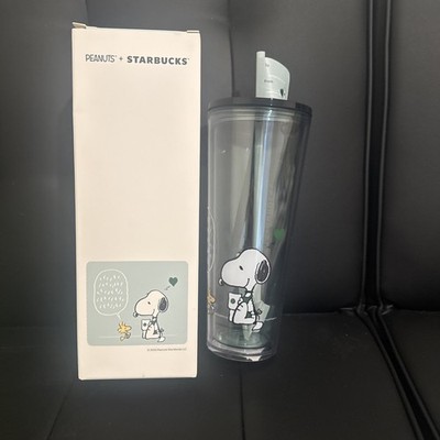 2025 PEANUTS X STARBUCKS Love Plastic Cold Cup Tumbler 24oz Snoopy Woodstock