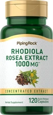 Rhodiola Rosea Extract | 1000mg | 120 Capsules | Non-GMO | by Piping Rock