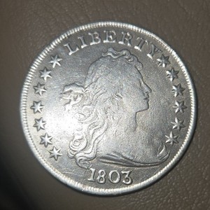 1803 US Draped Bust Silver Dollar $1 Philadelphia Mint Coin