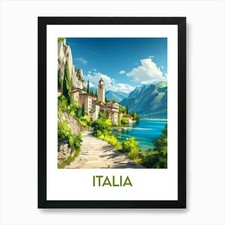 Affiche de voyage Italia 1 Art Prin Framed Wall Art Poster Canvas Print Picture