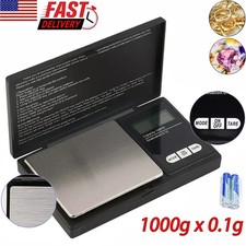 Pocket Digital Scale 1000g x 0.1g Precise Gold Coin Jewelry Gram Balance Weight
