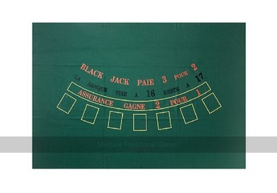 Dal Negro Blackjack Baize Tischset, 130 x 90 cm (UK)