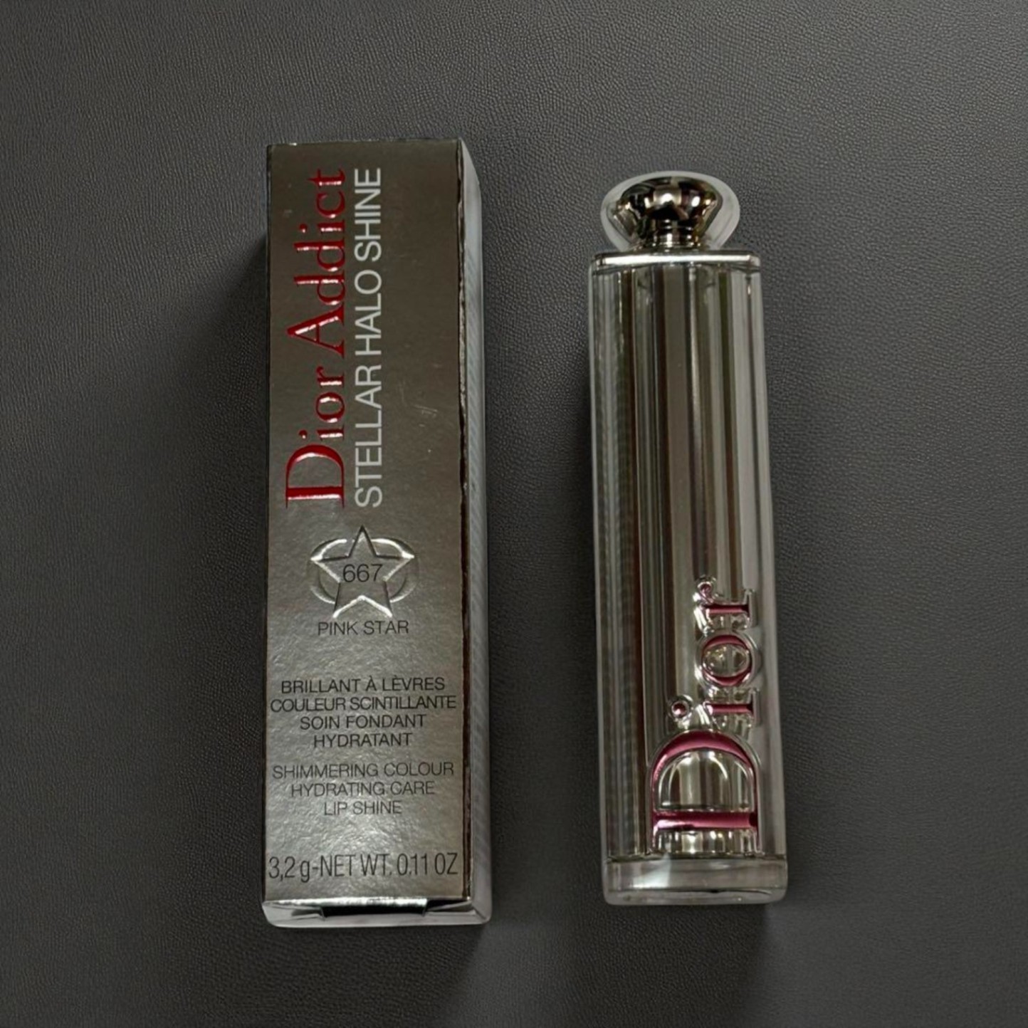 Dior Addict Stellar Shine Lipstick 667 Pink Star Authentic Rare