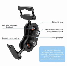 Radar Detector Mount Rearview Mirror Rod Radar Mounting Base For Uniden