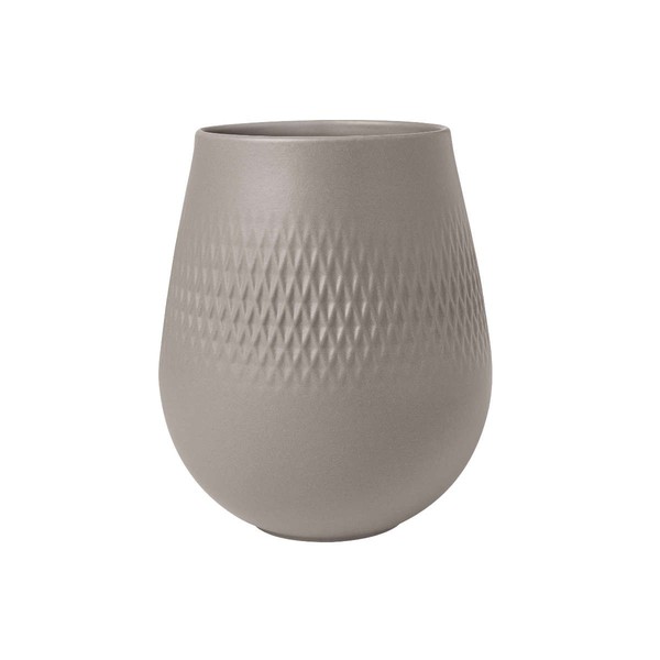 Villeroy & Boch Manufacture Collier Taupe Vase Carré Klein 15 Cm-image