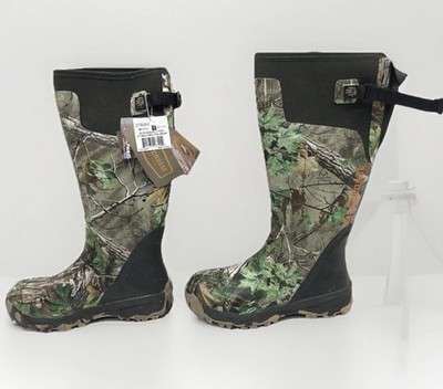 New Lacrosse Alphaburly Pro Realtree Hunting 18  Green Scentfree Boots Men s 9