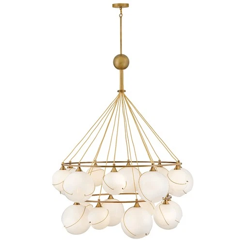 Hinkley Lighting 30308 Skye 18 Light 53"W Chandelier - Brass - Picture 8 of 9