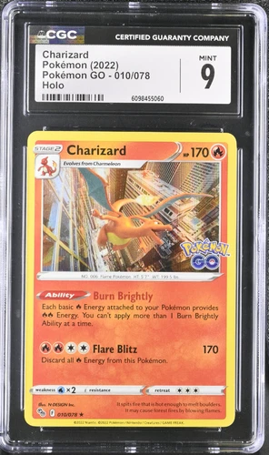 Pokémon TCG  Charizard Pokemon Go 010/078 CGC 9