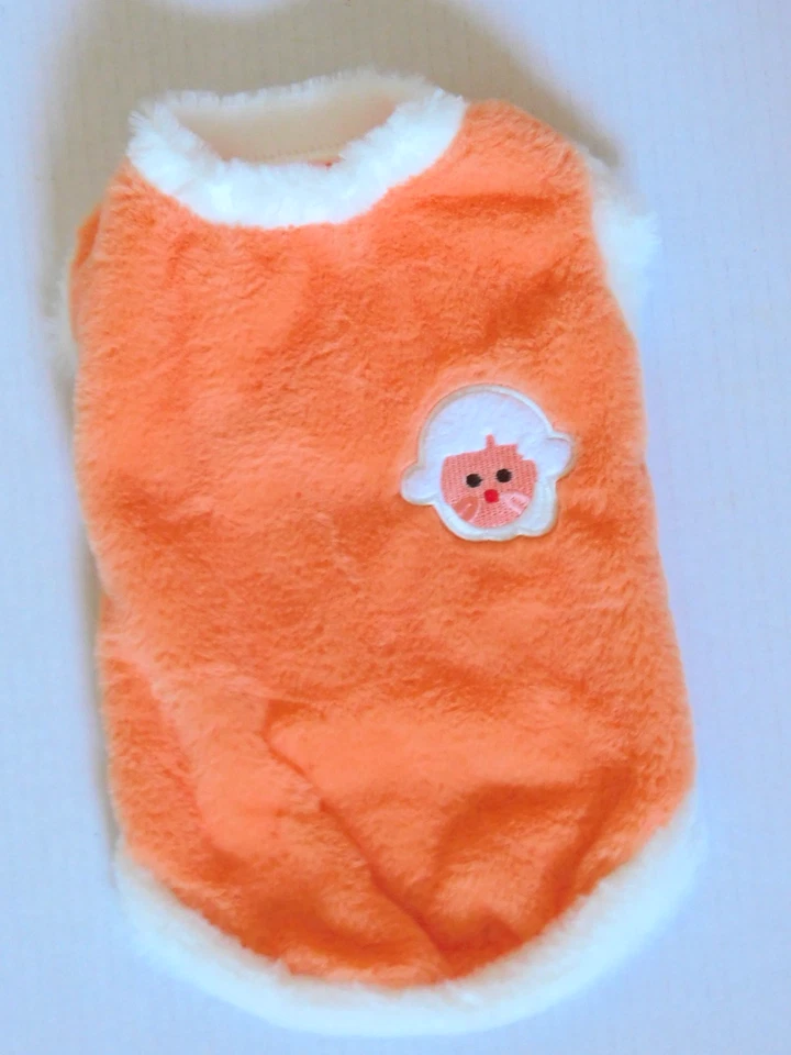 Ropa para Perros Mediana Naranja Camisa Difusa Conjunto VER MEDIDAS en Descripción Foto 3 de 4