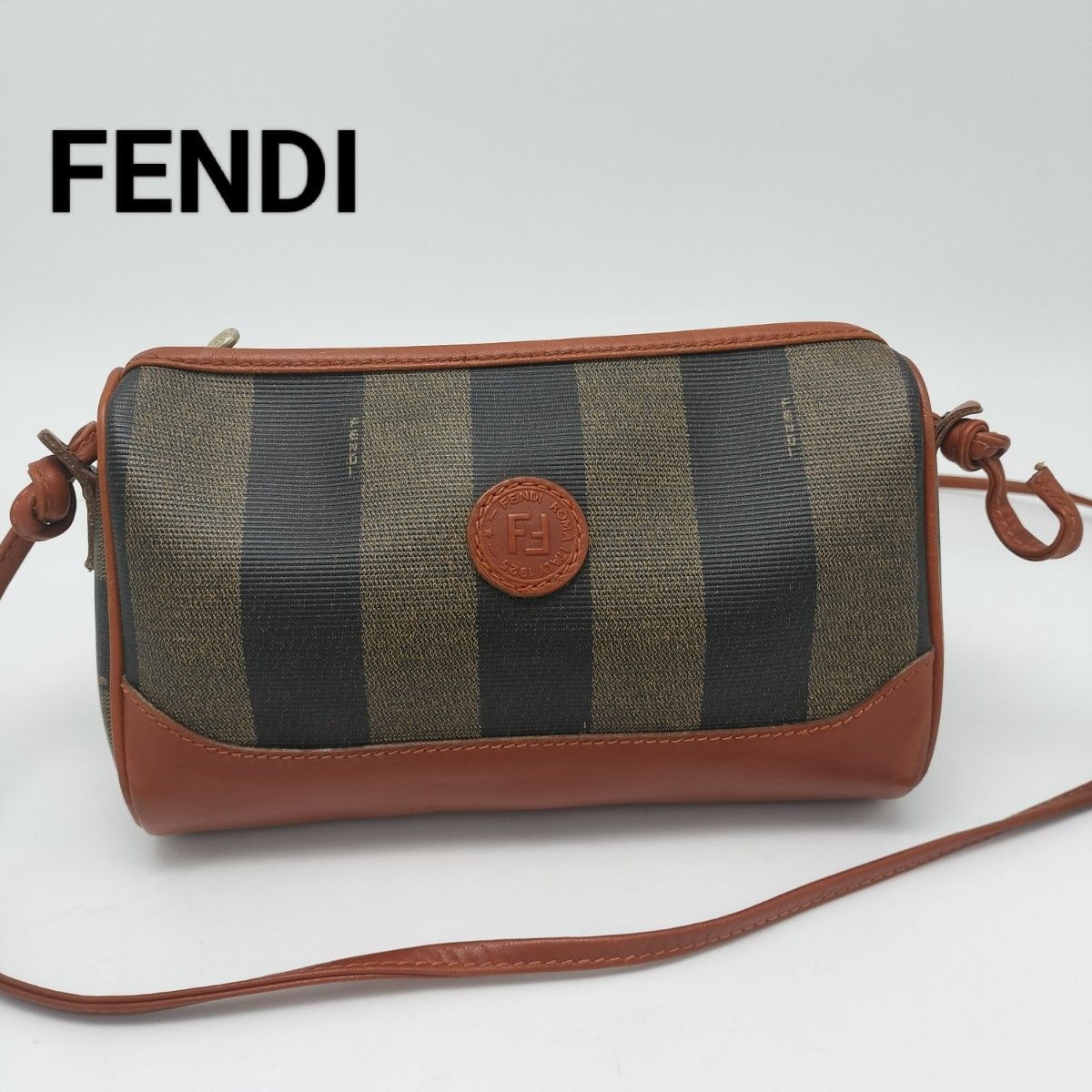 Vintage Fendi Pecan Leather Shoulder Bag – Rare & Elegant