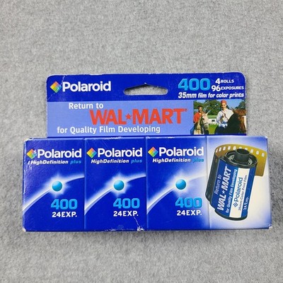 Polaroid 35mm High Definition Camera Film 400 Speed 4 Rolls EXP 2007