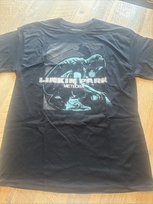 Linkin Park Meteora Black and Teal T-Shirt Size L Ceremony of Roses Official