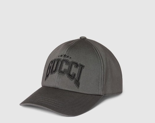NWT Gucci embroidered logo cotton baseball cap hat - size S