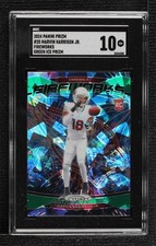 2024 Panini Prizm Fireworks Green Ice Marvin Harrison Jr #20 SGC 10 GEM 15ik