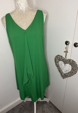 Womens Green Sleeveless Evening Christmas dress HUSH Size 8 