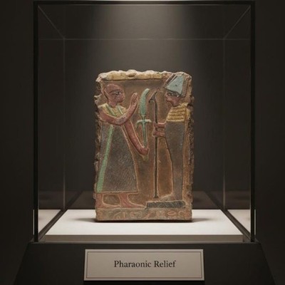 Ancient Egyptian Antiquities Relief Timeless Carved Narrative of Power Pharaonic