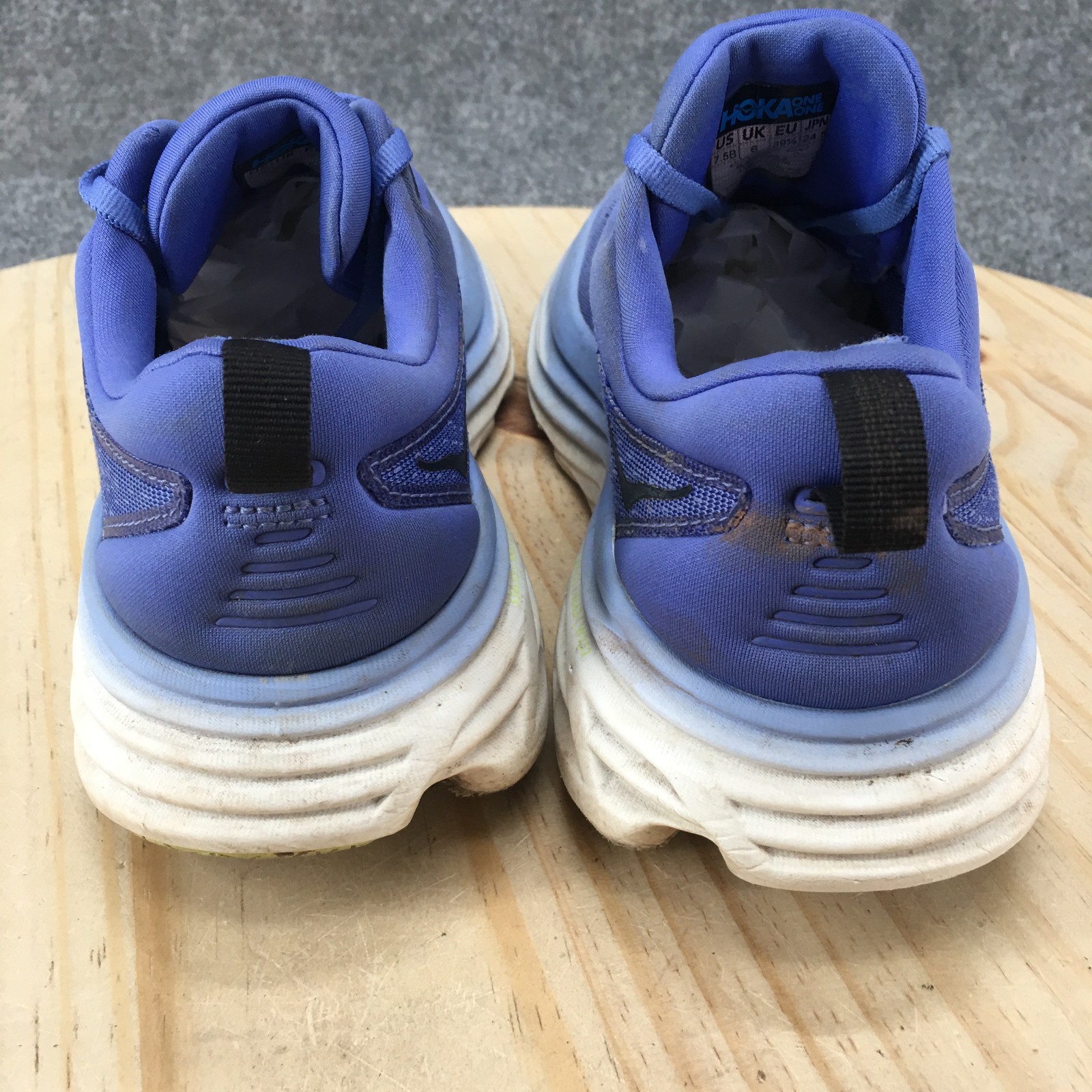 Hoka One Shoes Womens 7.5 B Blue Bondi 8 Running Casual Sneakers Mesh Low Top thumbnail 8