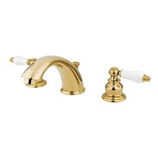 Kingston Brass KB972B Victorian Widespread Bathroom Faucet Polished Brass