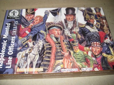 Napoleonic Mounted Line Officers 1813/15 by Waterloo 1815 in 1/72 scale #AP 028
