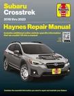 Subaru Crosstrek 2018-2023 Haynes Repair Service Shop Manual book