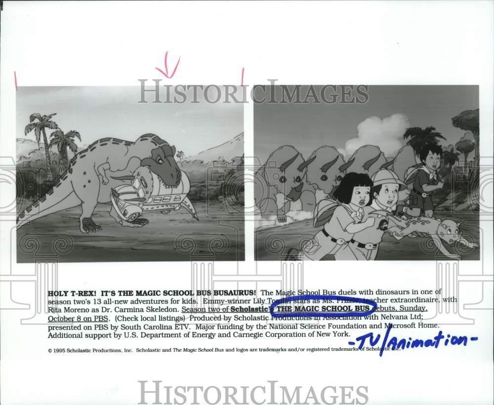 1995 Press Photo Scenes from the animated film, 