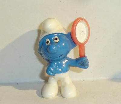 EITELKEITS SCHLUMPF inkl. Spiegel (''G'') E. D. D. S. Schlümpfe 1983 ORIGINAL