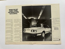 Original Vintage 1986 E23 BMW 735i 7 Series Magazine Advert Poster Garage Retro