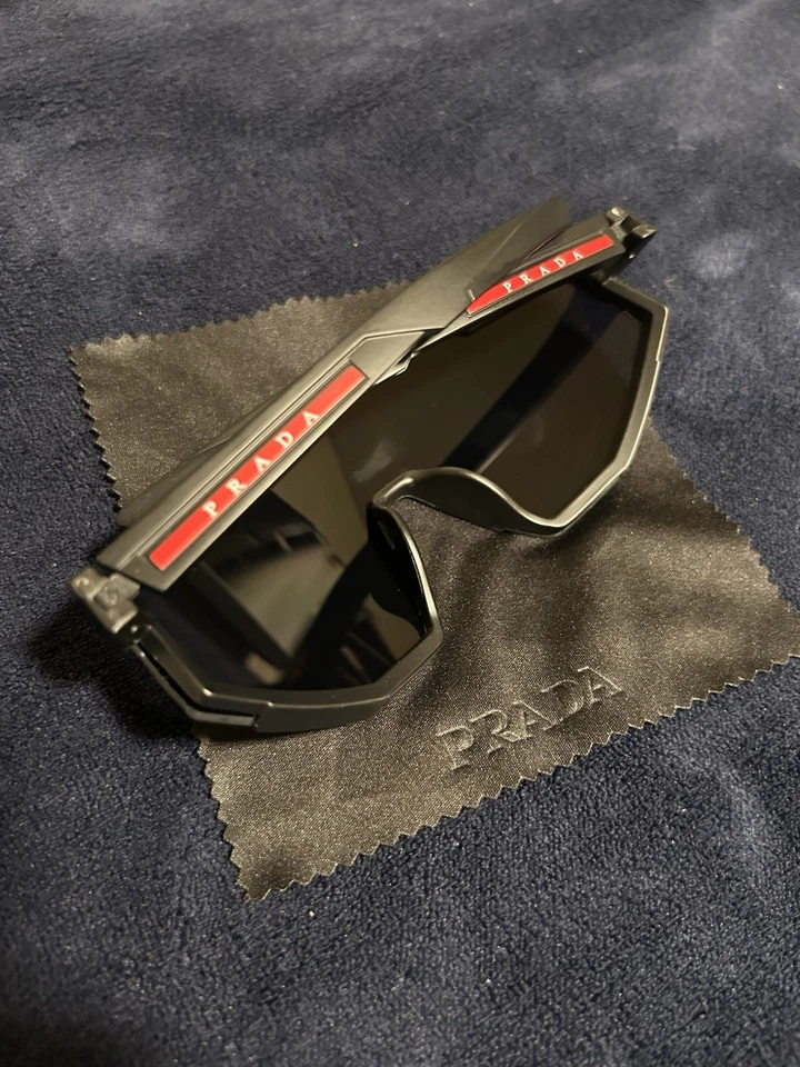 Солнцезащитные очки PRADA Linea Rossa Imnavid в оригинальной упаковке (совершенно новые) черные - Изображение 2 из 4