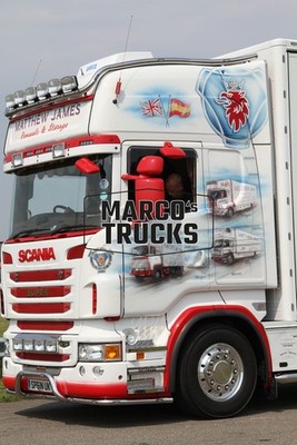 LKW Foto Scania R730 Kofferauflieger UK weiß MATTHEW JAMES Removals & Sto #i9yf