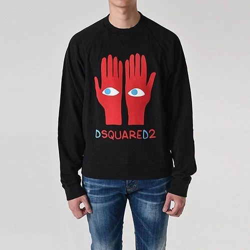 Felpa Dsquared2 stampa a mano 77807583
