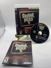 PS3 Guitar Hero 5 Game Complete CIB Mint Disc 2009 by Activision Music Rhythm