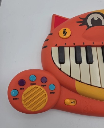 My B.Toys Meowsic Singing Orange Cat Piano Keyboard Microphone Music Toy Works! - Picture 3 of 4