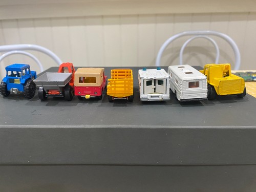 Matchbox Toy trucks & construction vehicles- lot of 7 vehicles-all played with - Picture 2 of 4