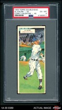1955 Topps DoubleHeader #45 Al Kaline / 46 - Tigers / Reds HOF PSA 6 - EX/MT